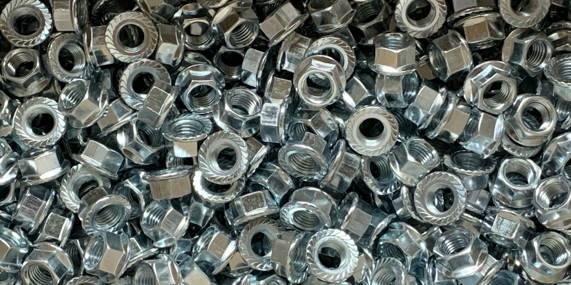 large pile of bolts
